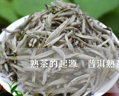 熟茶的起源 普洱熟茶的前世今生/2023060248371